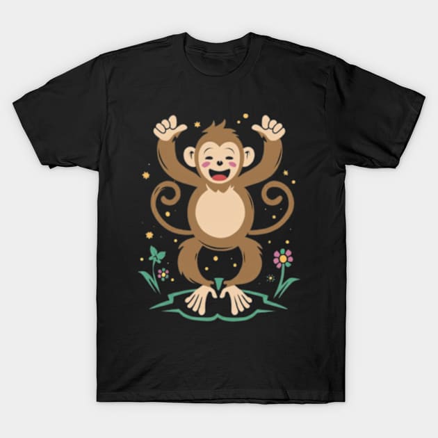 Happy Monkey T-Shirt by TshirtMA